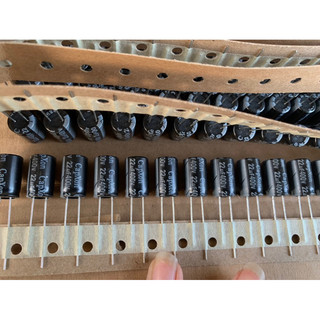 Tụ hoá 400v 22uf hàng capxon nguyên dây kt 10x17mm