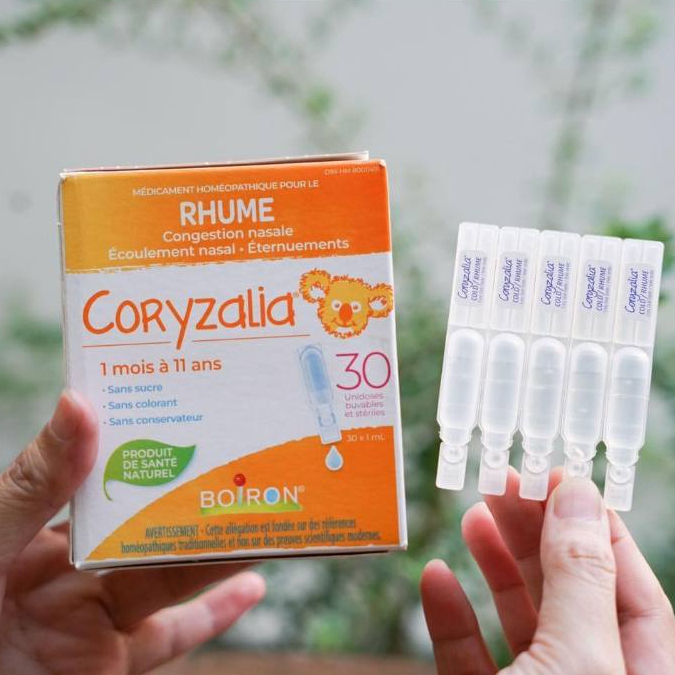 Nước muối uống Coryzalia Boiron hộp 30 ống