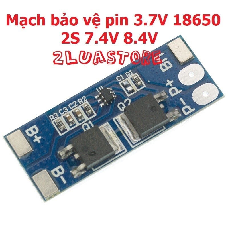 Mạch sạc và bảo vệ pin 2S 7.4V 8.4V 8A 10A cho pin 18650 Li thium Li ion 3.7V
