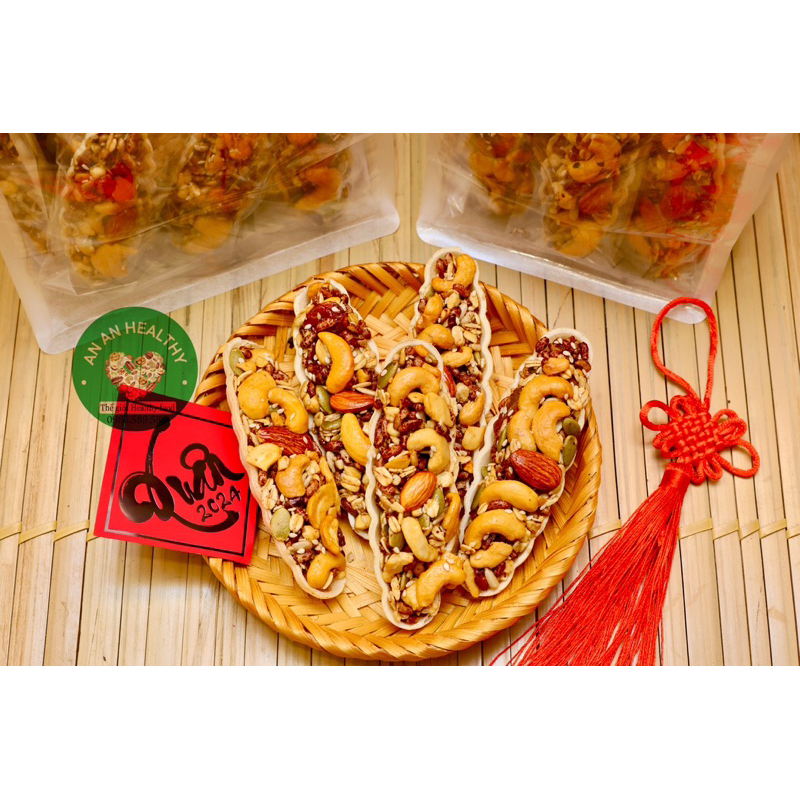 Bánh Thuyền mix hạt dinh dưỡng ăn kiêng, KHÔNG ĐƯỜNG