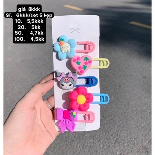 Set 5 kẹp hoa nơ