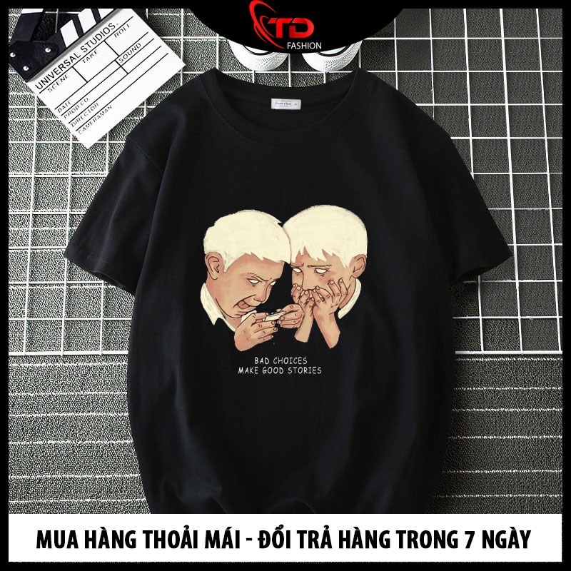 Áo thun form rộng nam nữ unisex BAD CHOICES cực chất