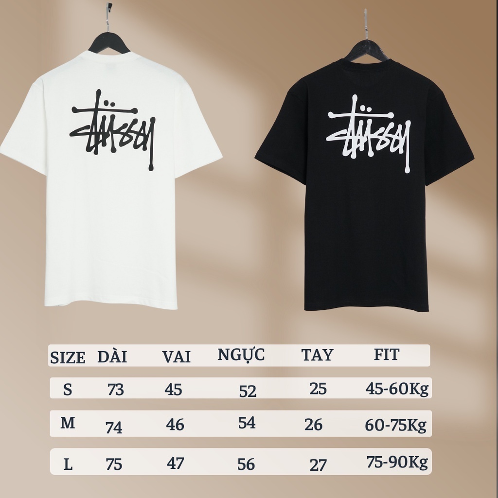 Áo Stussy Basic phong cách street wear Áo thun Stussy Basic nam nữ phong cách casual chất vải siêu h