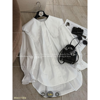 ( Hàng Loại 1 ) Sơ Mi Tay Loe Tiểu Thư