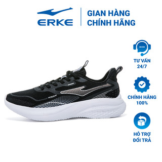 Giày chạy thể thao nữ Erke Cloudy thiết kế tối ưu cho việc chạy bộ với đế tăng đàn hồi và vải thoáng khí 12123203283