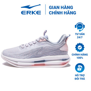 Giày chạy thể thao nữ ERKE giày chuyên dụng cho chạy bộ với thiết kế đế siêu trợ lực 12122303303