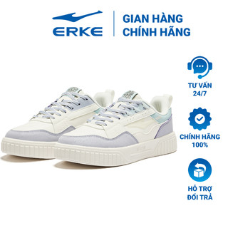 Giày thời trang sneaker nữ ERKE phối màu basic phù hợp mọi phong cách thời trang 12122401532-001