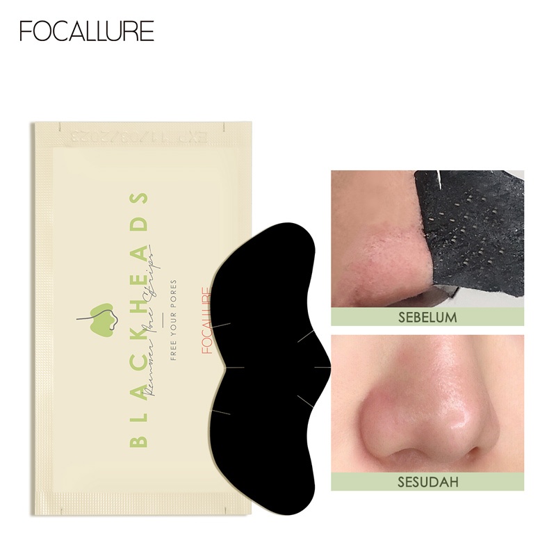FOCALLUER Miếng dán mũi lột mụn đầu đen làm sạch sâu 2.2g