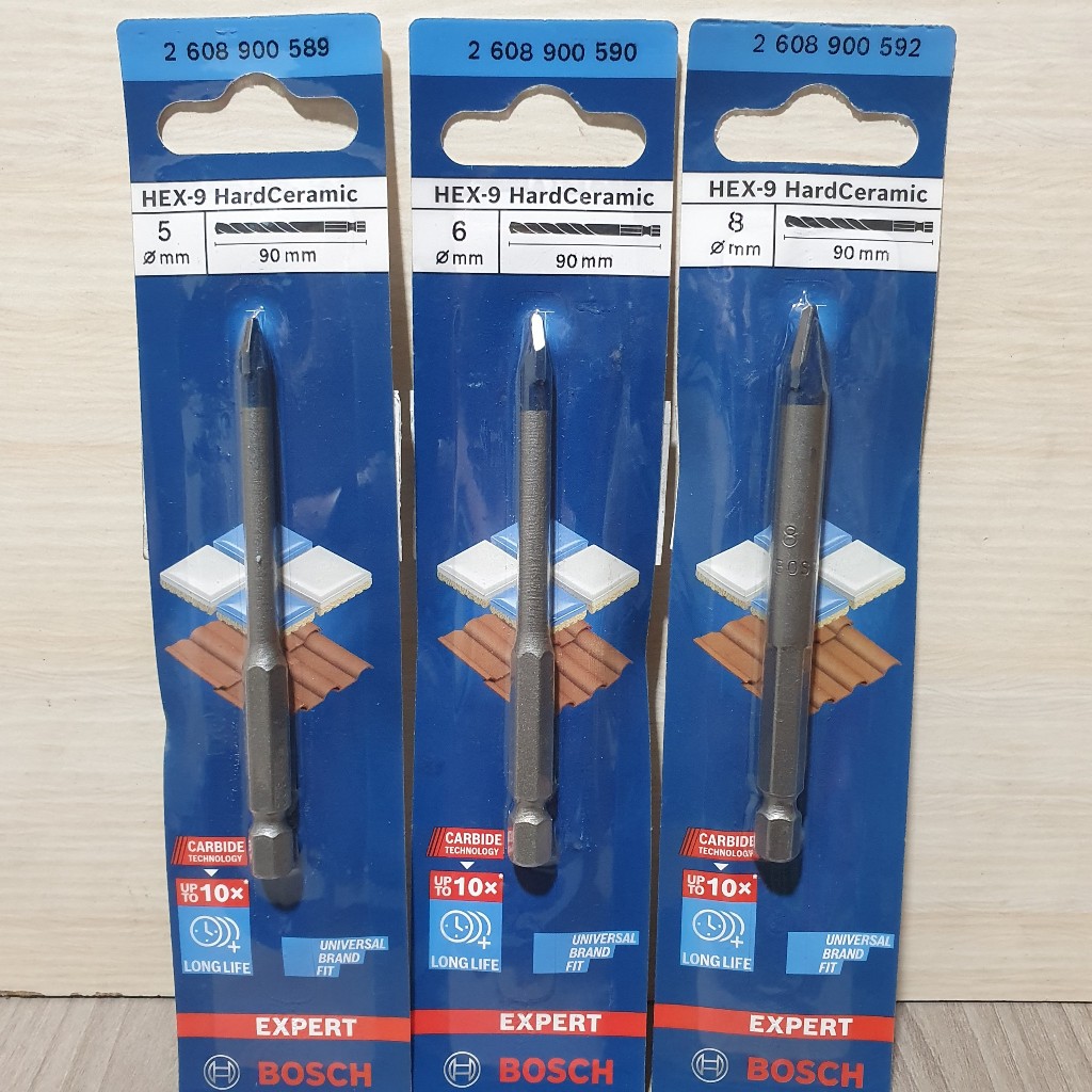 Mũi Khoan Gạch Cứng HEX-9 Bosch.5-6-8MM