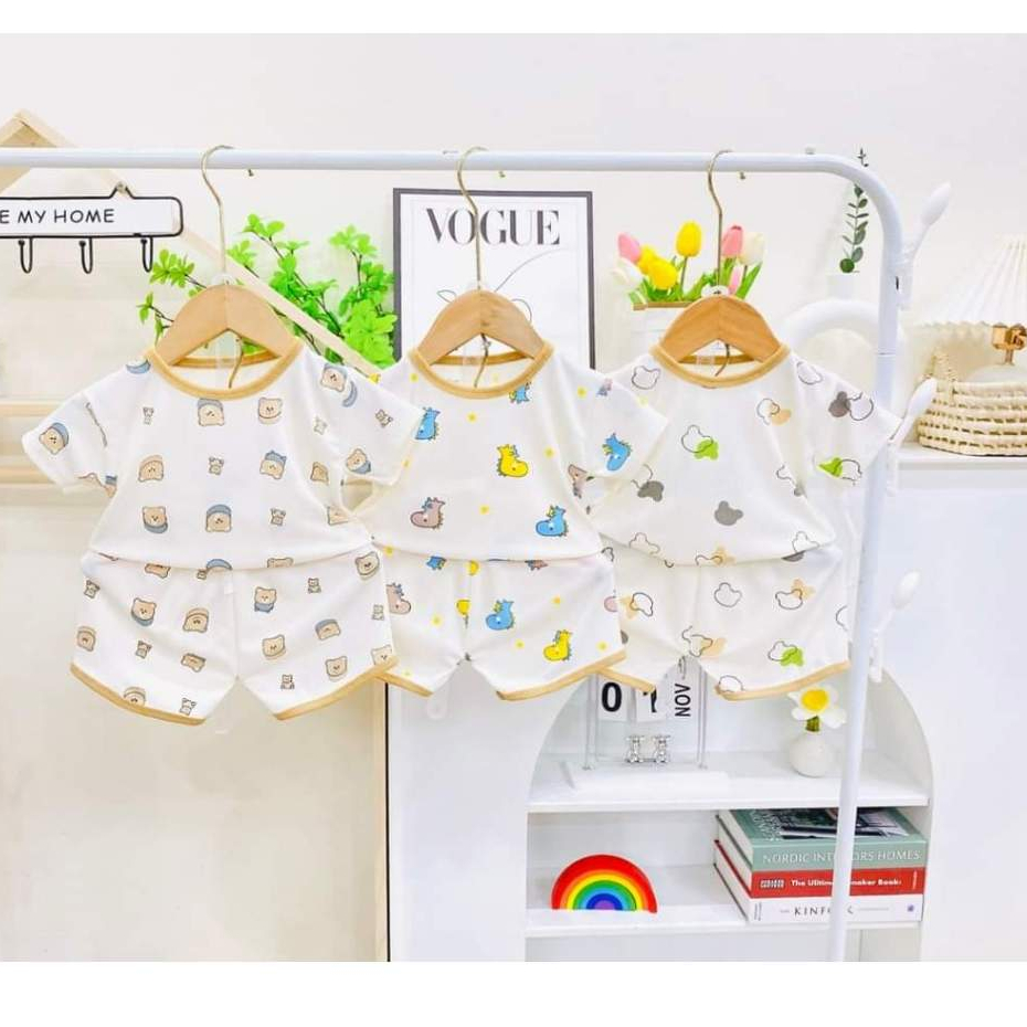 Bộ quần áo cộc tay tăm lạnh cho bé trai, bé gái BC11.3