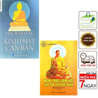 Sách - combo kinh phật căn bản + nghi thức sám hối sáu căn và hồng danh