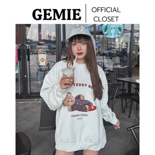 Áo sweater SLEEP TEDDY nam nữ unisex form rộng tay bồng Hàn Quốc, áo nỉ dài tay trơn basic