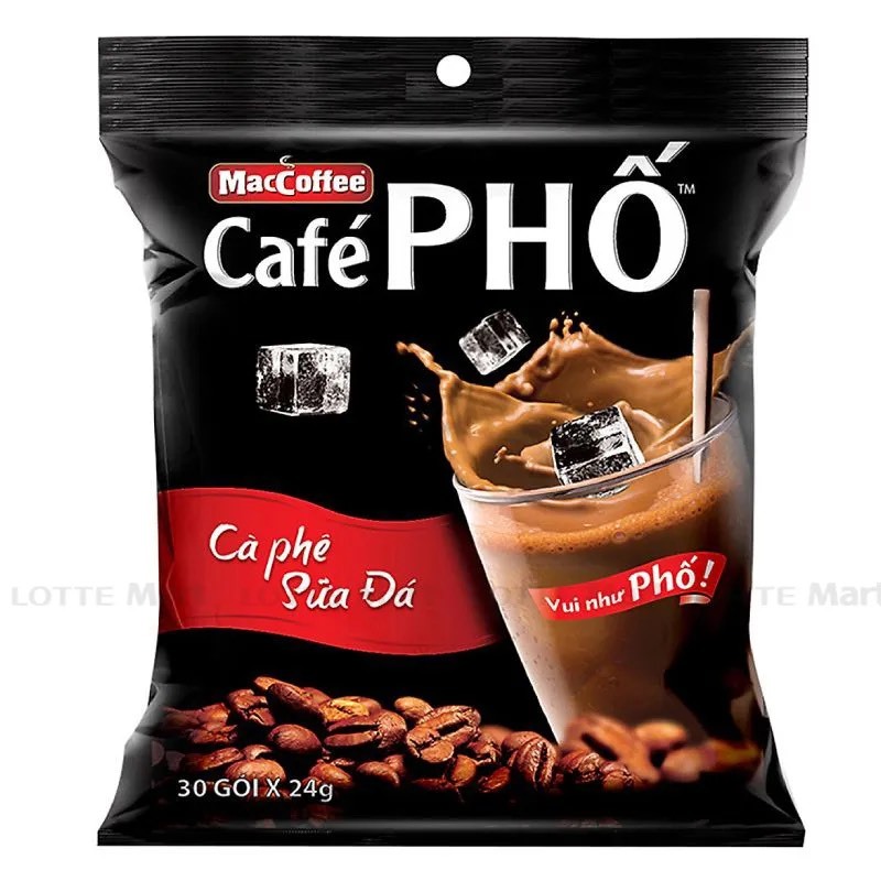CÀ PHÊ PHỐ SỮA ĐÁ BỊCH 30 GÓI