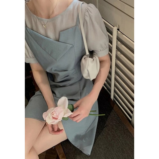 Đầm Nữ Thanh Lịch Giả Set Nhún Eo (SizeM)