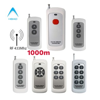 Remote Tay điều khiển từ xa không dây RF 433Mhz 1000m Thích Hợp Với Công Tắc Thông Minh Tuya và nhiều thiết bị khác
