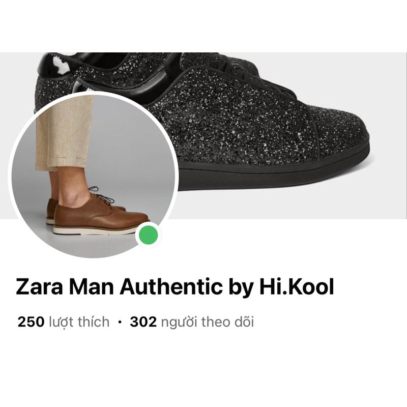 Giày lười nam màu nâu Zara authentic PENNY size 43