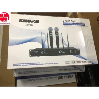 Micro karaoke không dây cao cấp Shure UR-72D Mẫu mới 2024, Là dòng micro chuyên cho sự kiện, karaoke gia dình, dịc