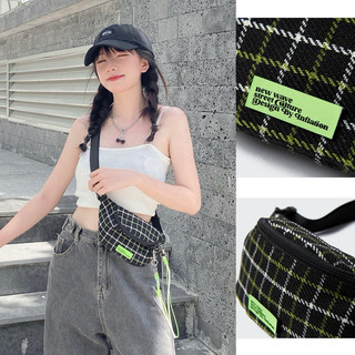 Túi bao tử TATTERSALL BUMBAG [Ảnh thật 100%] chính hãng Inflation vải Polyester chất lượng cao với họa tiết bắt mắt nov