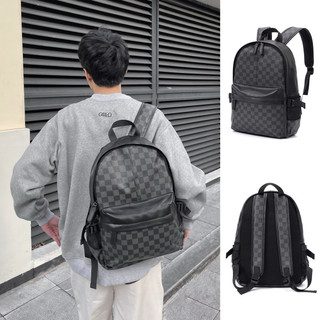 Balo da, đứng form chống thấm nước vừa A4 và Lap 14inch, thiết kế đệm quai đeo và lưng - CHECKERBOARD BACKPACK, novstore