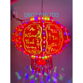 ĐÈN LỒNG / LỒNG ĐÈN / QUẢ CẦU ĐIỆN 3D chữ tiếng việt có đèn led phát sáng tự xoay 360 độ phụ kiện trang trí tết