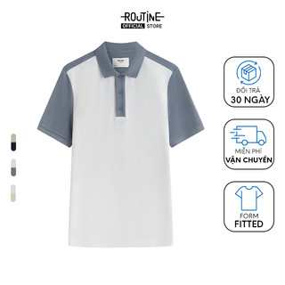 Áo Polo Nam Tay Bo Phối Màu Form Fitted - Routine 10S23POL018