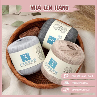  Sợi Lace Cotton Susan’s Family số 3, sợi đan móc váy áo, bikini,croptop, thú bông nhỏ