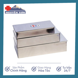 Hộp Inox chữ nhật đựng dụng cụ y tế, spa làm đẹp các cỡ