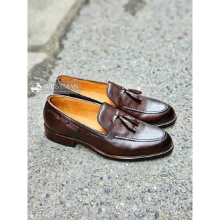 Giày lười chuông da thật tassel loafer westman w009hm