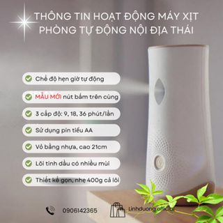 Máy Xịt Thơm Phòng Tự Động Glade ,Xịt thơm phòng có 9 Hương Thơm Dịu Nhẹ