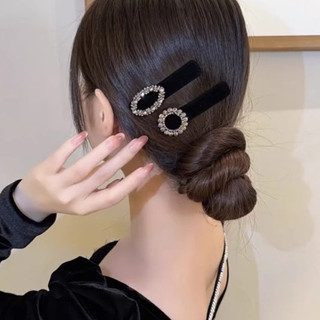 Set 4 chiếc kẹp tóc mái nhung thanh lịch