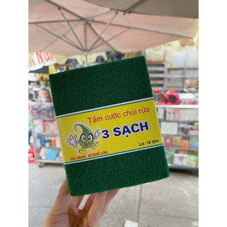 combo 10 miếng cước xanh chà nồi ,rửa chén .