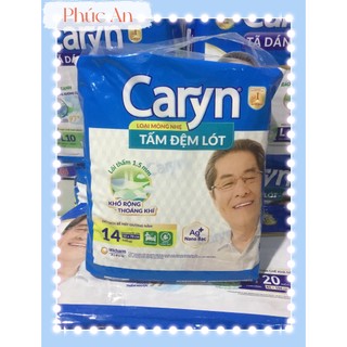  GIÁ ƯU ĐÃI - Combo 3 Gói Tấm Lót Caryn XL14  Caryn 14   Miếng lót Caryn 14 Mỏng nhẹ Siêu thấm-  Kích thước 60*70cm 