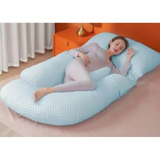 Gối hạt đậu ,Gối chữ J, Gối ôm tháo rời cho bà bầu (tặng kèm gối chặn)