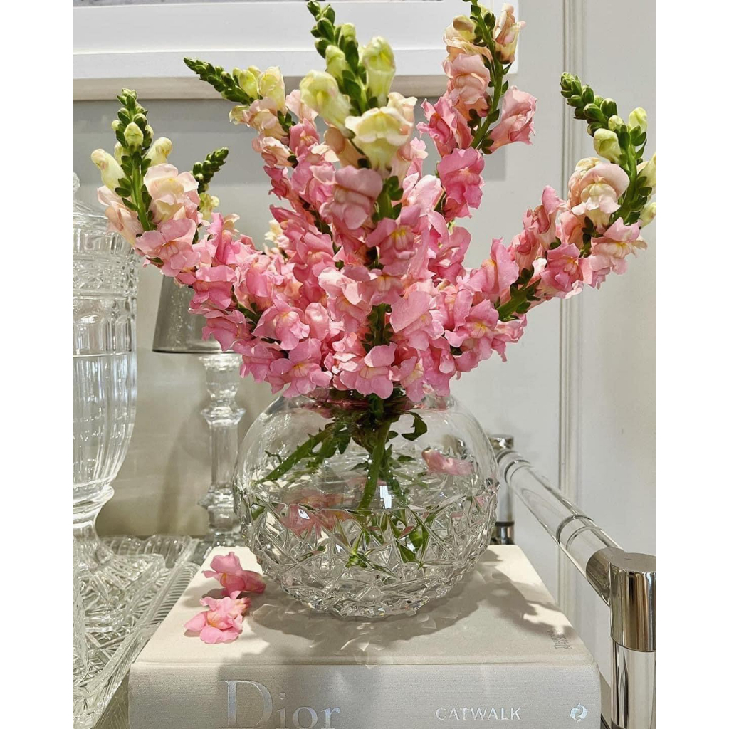 Lọ Hoa Tròn Pha Lê Bohemia Sheffield, Bình Cắm Hoa Pha Lê, Cao 17cm, giadungnhapkhau19