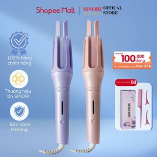 Máy uốn tóc mini Sinori, máy uốn tóc làm xoăn tự động nhanh chuẩn Salon, bảo hành 6 tháng