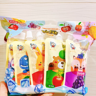 Thạch hút trái cây lúc lắc túi 10 gói