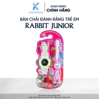 [Mã INBAU154 giảm 15K đơn 99K] Bàn chải đánh răng cho bé EQ Tech hình con thỏ lông mềm giúp bảo vệ nướu, an toàn cho trẻ