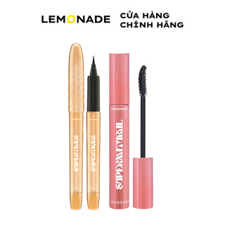 Combo Lemonade Bút kẻ mắt siêu mảnh Eyeliner Supertiger 1g & Chuốt mi Supernatural Mascara 7.5g