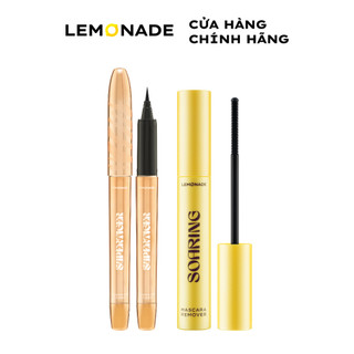 Combo Lemonade Bút kẻ mắt siêu mảnh Eyeliner Supertiger 1g và Tẩy trang mi sạch dịu không cay mắt Remover 6ml