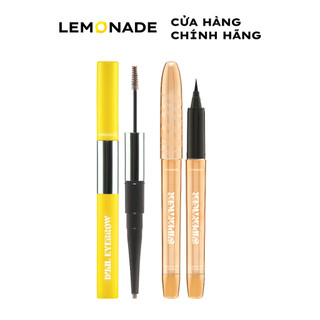 Combo Lemonade bút kẻ mắt SuperTiger Micro Eyeliner 1g và chì kẻ mày 2 đầu Want It Got It Dual Eyebrow 2.75g