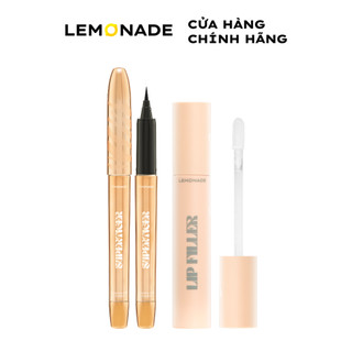 Combo Lemonade Bút kẻ mắt Micro Eyeliner SuperTiger 1g và Son lót đầy môi Lip Filler 4.5g