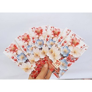 Xấp Bao Lì Xì Tết Hoa (6 Cái / Xấp).