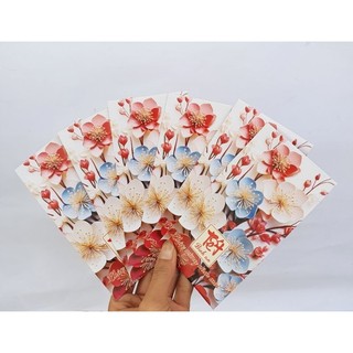Xấp Bao Lì Xì Tết Hoa (6 Cái / Xấp).
