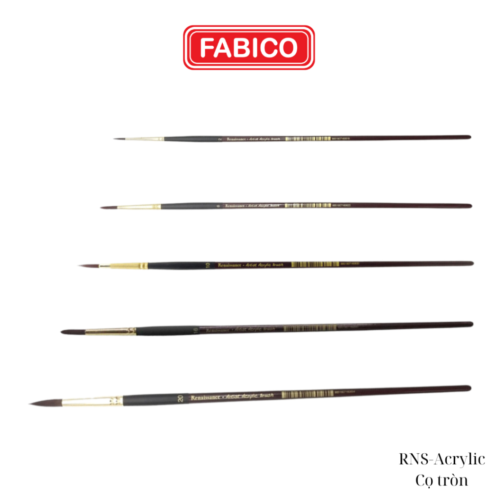 DHAS - Renaissance - RNS - Bút cọ Acrylic tròn Renaissance