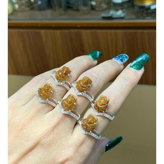 Nhẫn bạc Hồ ly baby các loại đá phong thuỷ (dáng mới)