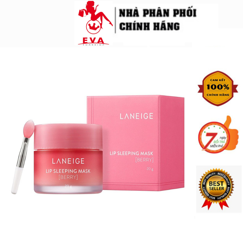 Mặt Nạ Ngủ Môi Laneige, Mặt Nạ Ngủ Môi Dưỡng Ẩm, Căng Bóng Mềm Mịn Hương Dâu Laneige Lip Sleeping Ma