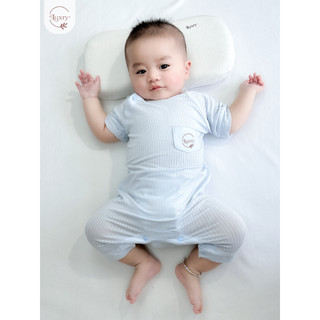 Body cộc tay cài lệch Luxry modal sợi tre cho bé