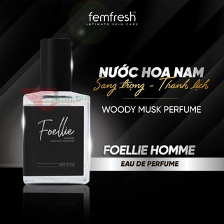 Nước hoa nam FOELLIE HOMME EAU DE PERFUME Cao Cấp Hàn Quốc, hương thơm thanh lịch, sang trọng 30ml