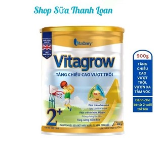 Sữa bột vitadairy giúp tăng chiều cao vitagrow 2+ 900g.