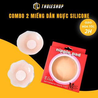 Cặp 2 Miếng Dán Ti Silicone Che Nhũ Hoa Dính Chắc, Khó Rơi Tholeshop 7129